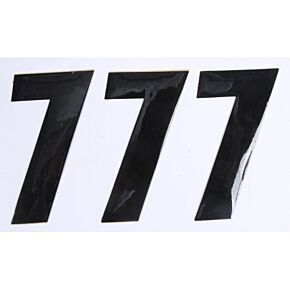 D-COR Number 7 Black 4" 3/pk