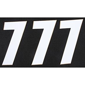 D-COR Number 7 White 6" 3/pk