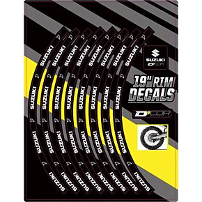 D-COR Rim Decals 19" Suzuki Logo Rear