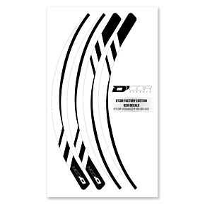 D-COR Rim Decals White 4 Pc Set Wht Rim Decals 4 Pc Set
