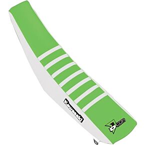 D-COR Seat Cover 18 Mec White / Green / White Ribs