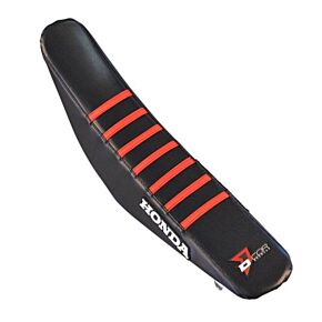 D-COR Seat Cover Black W/red Ribs Hon