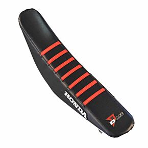 D-COR Seat Cover Black W/red Ribs Hon