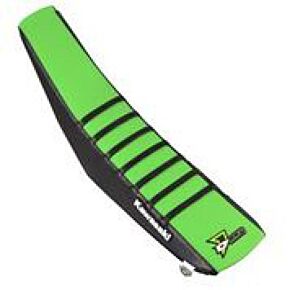 D-COR Seat Cover Black/green Black Ribs Kx450