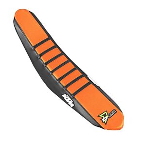 D-COR Seat Cover Black/orange Black Ribs Ktm Sx/f 125-450