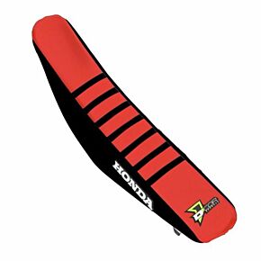 D-COR Seat Cover Black/red Ribs