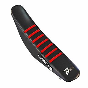 D-COR Seat Cover Black/red Ribs