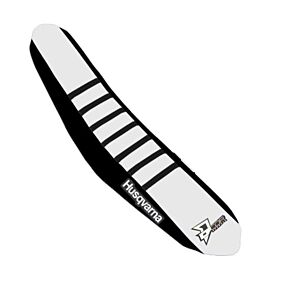 D-COR Seat Cover Black/white Black Ribs Tc/fc125-450