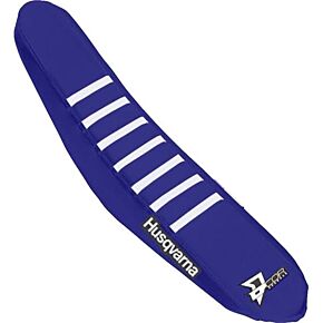 D-COR Seat Cover Navy Blue/white W/ribs