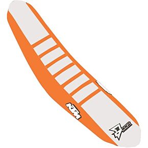 D-COR Seat Cover Orange/white Orange Ribs Ktm Sx/f 125-450