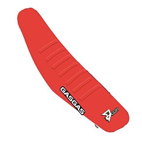 D-COR Seat Cover Red W/red Ribs Gas