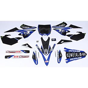 D-COR Yamaha Raceline Graphics Complete Graphic Kit Black