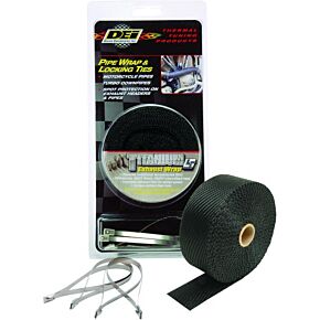 DEI Pipe Wrap & Locking Ties Black Titanium