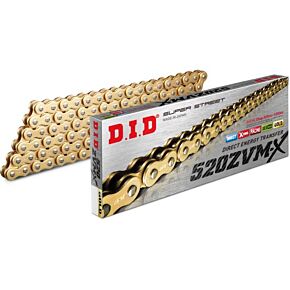 D.I.D Super Street 520zvmx-120 X-ring Chain Gold