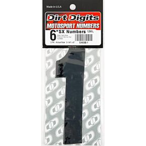 DIRT DIGITS #1 6" Black Super X Digits 3/pk