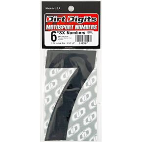 DIRT DIGITS #7 6" Black Super X Digits 3/pk