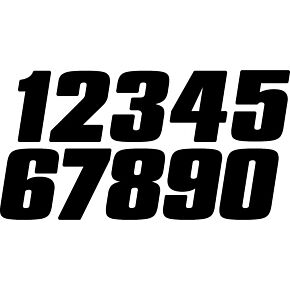 DIRT DIGITS #9 4" Black Digits 3/pk