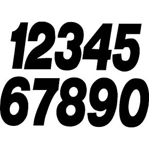 DIRT DIGITS #9 7" Black Super X Digits 3/pk
