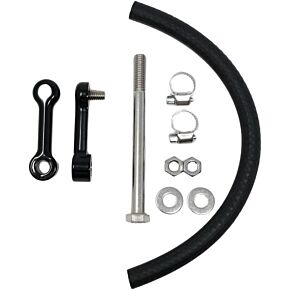 DK CUSTOM PRODUCTS Billet Tank Lift Kit 1" `99-17 Softail Powder Coat Blk