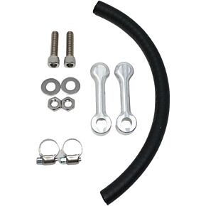 DK CUSTOM PRODUCTS Billet Tank Lift Kit 1" `99-up Touring Machine Finish