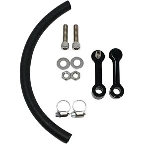 DK CUSTOM PRODUCTS Billet Tank Lift Kit 1" `99-up Touring Powder Coat Blk