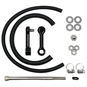 DK CUSTOM PRODUCTS Billet Tank Lift Kit 2" `10-17 Dyna Powder Coat Blk