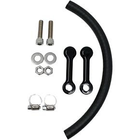 DK CUSTOM PRODUCTS Billet Tank Lift Kit 2" `99-up Touring Powder Coat Blk