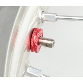 DRC Air Valve Big Nut Red