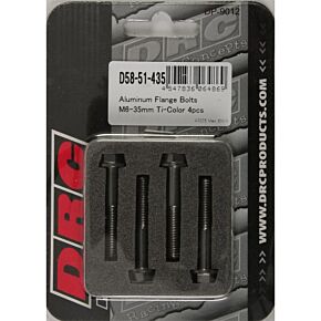 DRC Aluminum Flange Bolts Titanium M6x35mm 4/pk