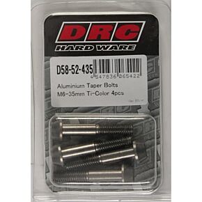 DRC Aluminum Taper Bolts Titanium M6x35mm 4/pk