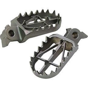 DRC Wide Footpegs Black Chrome