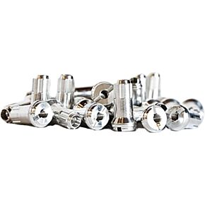 DUBYA Front Spoke Nipples Silver