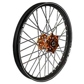DUBYA Front Wheel 1.40 X 19 Orange Kite Hub Black Rim