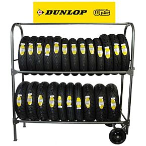 DUNLOP Dunlop Tire Rack Sign 12"x48"