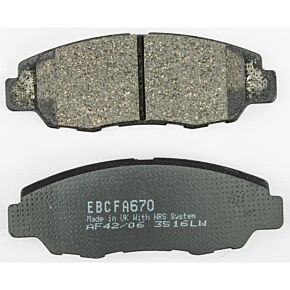 EBC Brake Pads Fa670 Organic