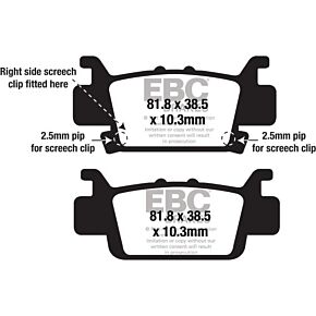 EBC Brake Pads Fa704sv Severe Duty Sv Series