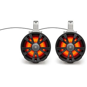 ECOXGEAR 2-pack Black 8' Speakers One Amplified One Non Amplifie
