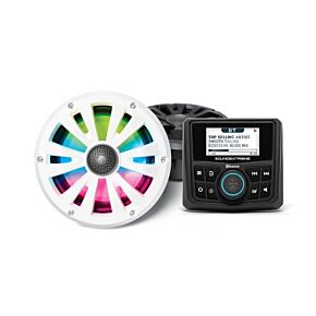 ECOXGEAR Marine Gauge Radio Led Controller 2 6.5" Speakers