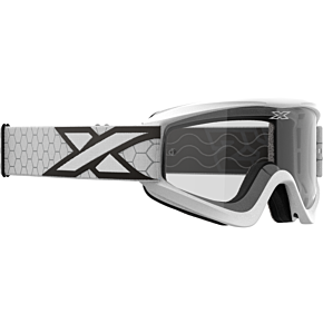 EKS BRAND Flat Out Clear Goggle White/black Clear