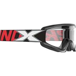 EKS BRAND Flat-out Goggle Red/black W/clear Lens
