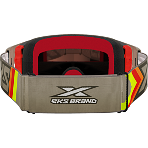 EKS BRAND Lucid Goggle Black And Tan Red Mirror