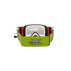 EKS BRAND Lucid Goggle Race Pack Yellow Zip Off Clear