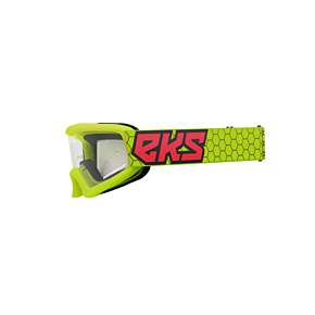 EKS BRAND Xgrom Youth Goggle Flo Ylw/black/fire Red Clear