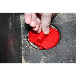 ENERGY SUSP. Footwell Drain Plug Kit Red Pol