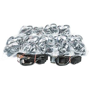 FIRE POWER 1" Tie-down Black 10/pairs