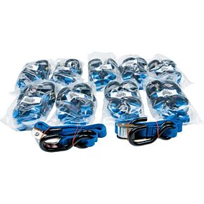 FIRE POWER 1" Tie-down Blue 10/pairs
