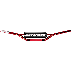 FIRE POWER Aluma-steel Handlebar Cr High Red