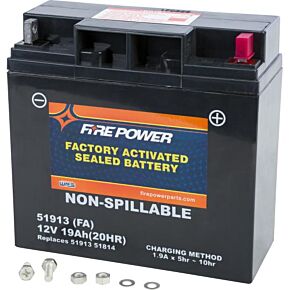 FIRE POWER Battery 51913 Sealed Factory Activated