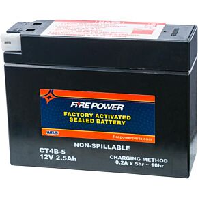 FIRE POWER Battery Ct4b-5 Sealed Factory Activated