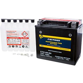 FIRE POWER Battery Ctx14h-bs Maintenance Free